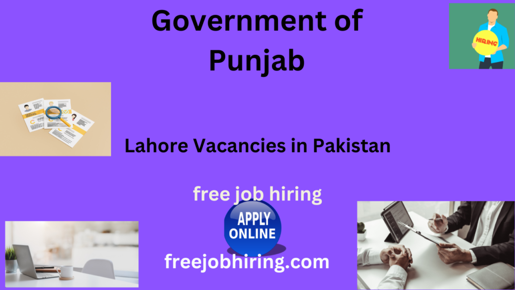 Lahore Vacancies in Pakistan